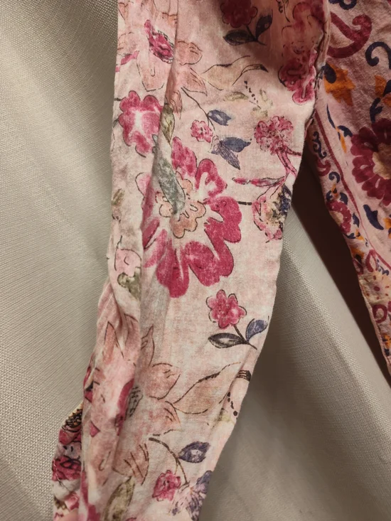 Vintage Goa XL Pink Paisley-Accent Button Front Shirt - Picture 4 of 8